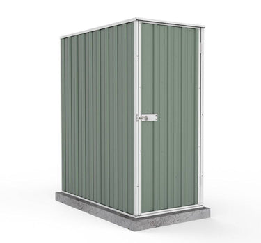 Absco 0.78mW x 1.52mD x 1.80mH Ezi Storage Garden Shed - Pale Eucalypt - Shed City